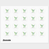 Autocollant minimaliste esthétique (Feuille)