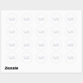 Autocollant Minimaliste M. & Mme – Fond Blanc (Feuille)