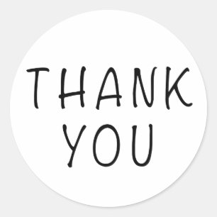autocollant minimaliste Merci