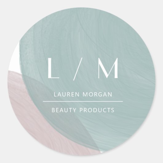 Autocollant minimaliste pour pinceau pastel Aquare (Devant)