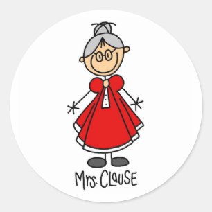 Autocollant Mme Claus