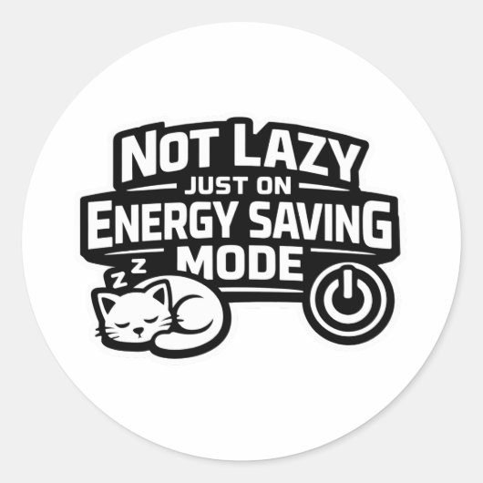Autocollant mode d'économie d'énergie et non pares (Devant)