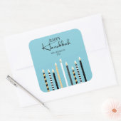 Autocollant moderne Happy Hanoukka Candles (Enveloppe)