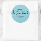 Autocollant moderne Happy Hanoukka Candles (Sac)