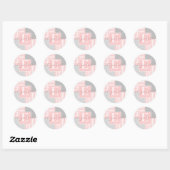Autocollant Moderne Rose Fille (Feuille)
