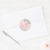 Autocollant Moderne Rose Fille (Enveloppe)