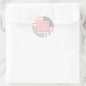 Autocollant Moderne Rose Fille (Sac)