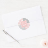 Autocollant Moderne Rose Fille (Enveloppe)