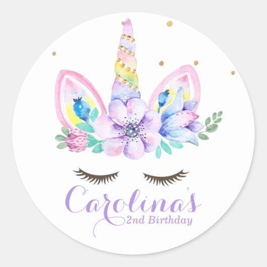 Autocollant monochrome aquarelle (Devant)