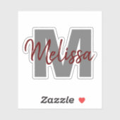 Autocollant monogramme (Feuille)