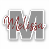 Autocollant monogramme (Devant)