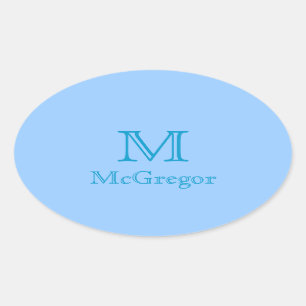 Autocollant - monogramme avec le nom 3