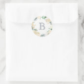 Autocollant monogramme botanique (Sac)
