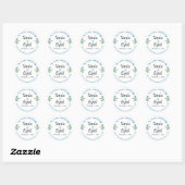 Autocollant monogramme Mariage juif (Feuille)