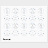 Autocollant monogramme Mariage juif (Feuille)