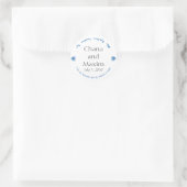 Autocollant monogramme Mariage juif (Sac)