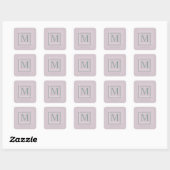 Autocollant Monogramme | Pastel Moderne (Feuille)