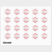 Autocollant monogramme personnalisable (Feuille)