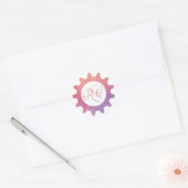 Autocollant monogramme personnalisé (Enveloppe)