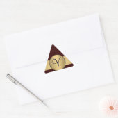 Autocollant monogramme triangle - Customisé (Enveloppe)