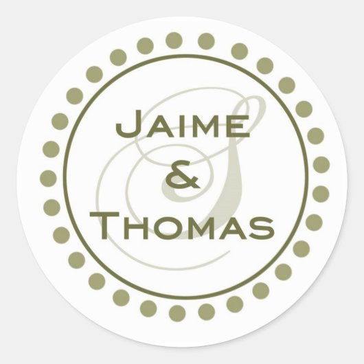 Autocollant monographique personnalisé (Devant)