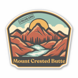 Autocollant Mont Crested Butte, Colorado