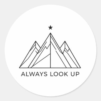 Autocollant Montagne d'Aventure Toujours Regarder
