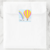 Autocollant Montgolfière - Fond Bleu Clair (Sac)