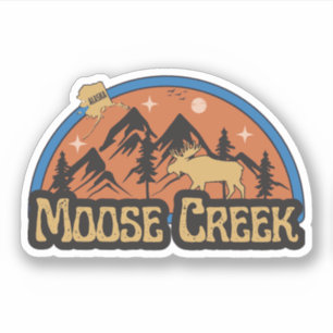 Autocollant Moose Creek, Alaska