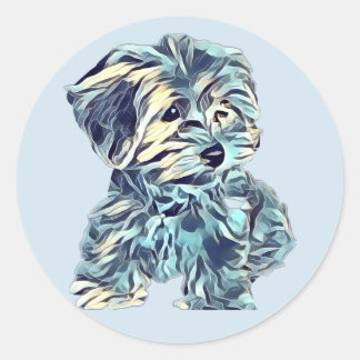 Autocollant Morkie Puppy