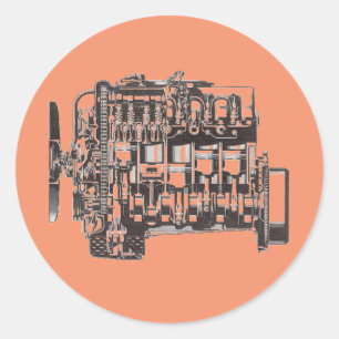 Autocollant moteur OM617