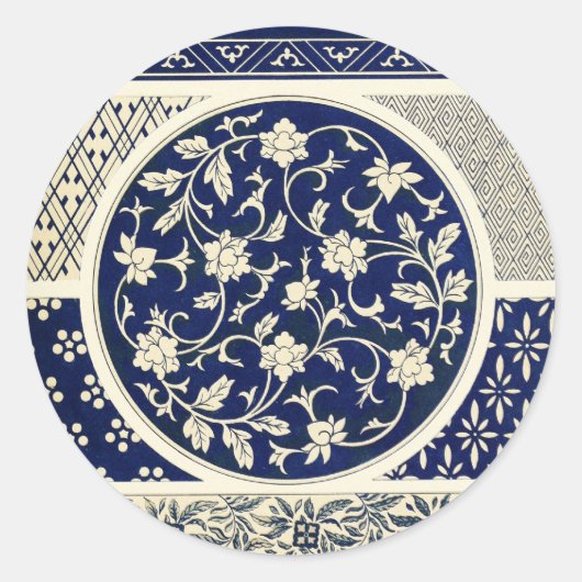 Autocollant motif chinois (Devant)