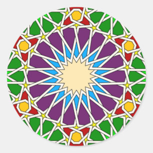 Autocollant motif géométrique islamique