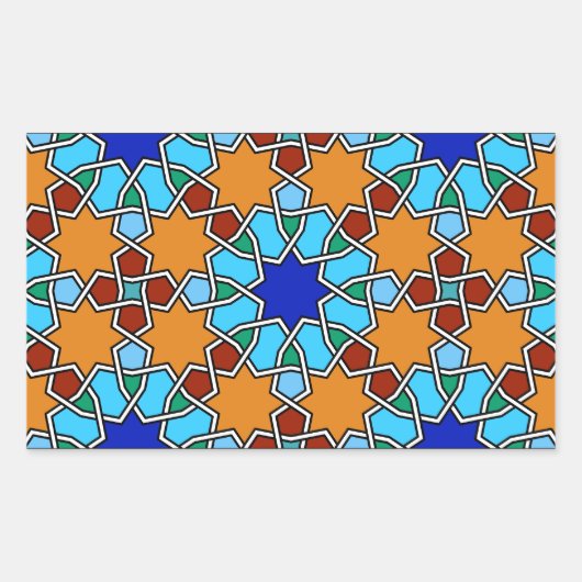 Autocollant motif géométrique islamique (Devant)
