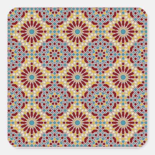 Autocollant motif géométrique islamique (Devant)