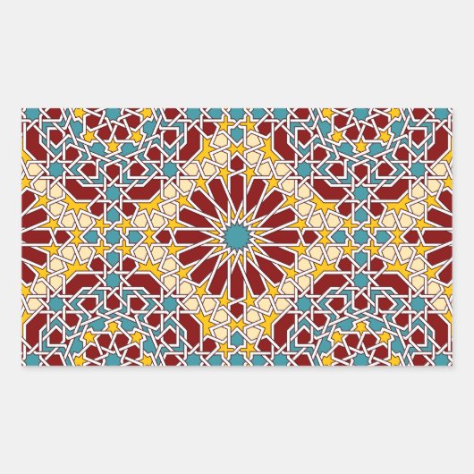 Autocollant motif géométrique islamique (Devant)