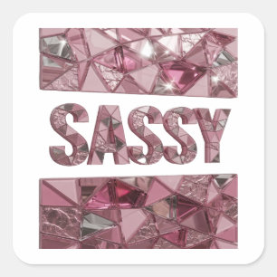 Autocollant motif SASSY Rose Luxe