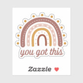 Autocollant motivant 'You Got This' (Feuille)
