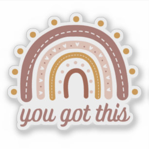 Autocollant motivant 'You Got This'