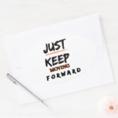 Autocollant Motivationnel « Continuez D'Avancer » (Enveloppe)