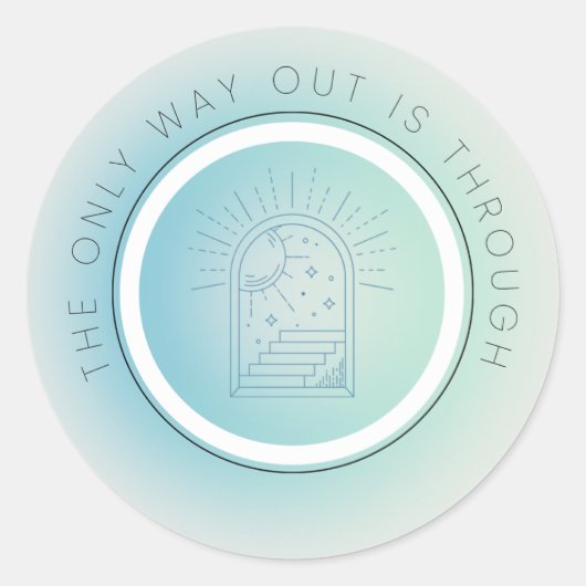 Autocollant motivationnel, minimaliste, spirituel. (Devant)