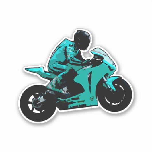 Autocollant moto (Devant)