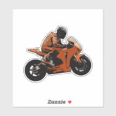 Autocollant moto (Feuille)