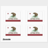 Autocollant moto California Bear Cruiser (Feuille)