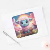 Autocollant mouton mignon (Enveloppe)