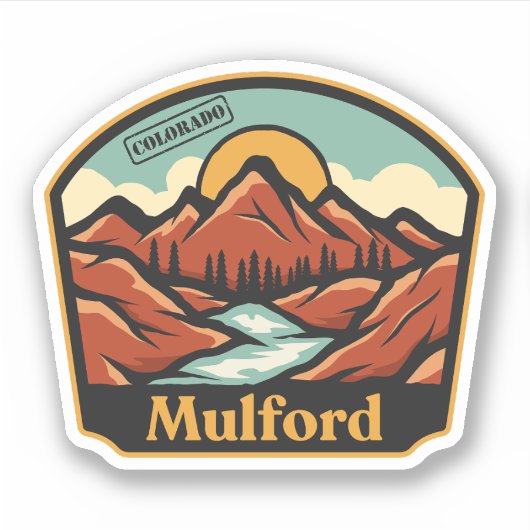 Autocollant Mulford, Colorado (Devant)