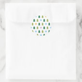 Autocollant multi-couleurs Arbres et Scintillement (Sac)