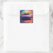 Autocollant multicouleur élégant (Sac)