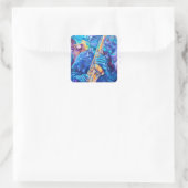 Autocollant musique et saxaphone (Sac)