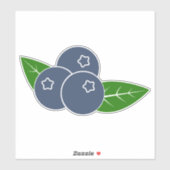 Autocollant Myrtille Sticker Vinyle Découpé  (Feuille)